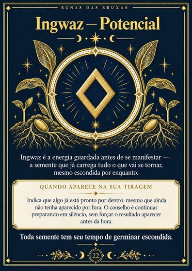 Página do material — runa Ingwaz — Potencial