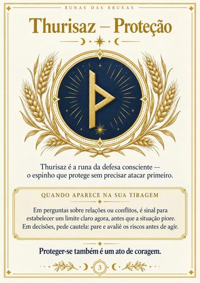 Página do material — runa Thurisaz — Proteção