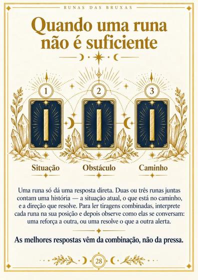 Página do material — Tiragens combinadas
