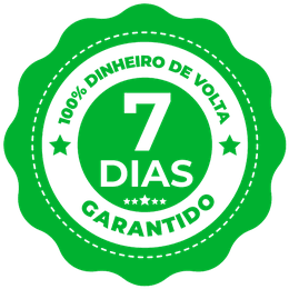 Selo de garantia de 7 dias — 100% dinheiro de volta